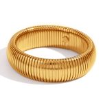 20mm-width-single-layer-elastic-snake-chain-bracelet-gold